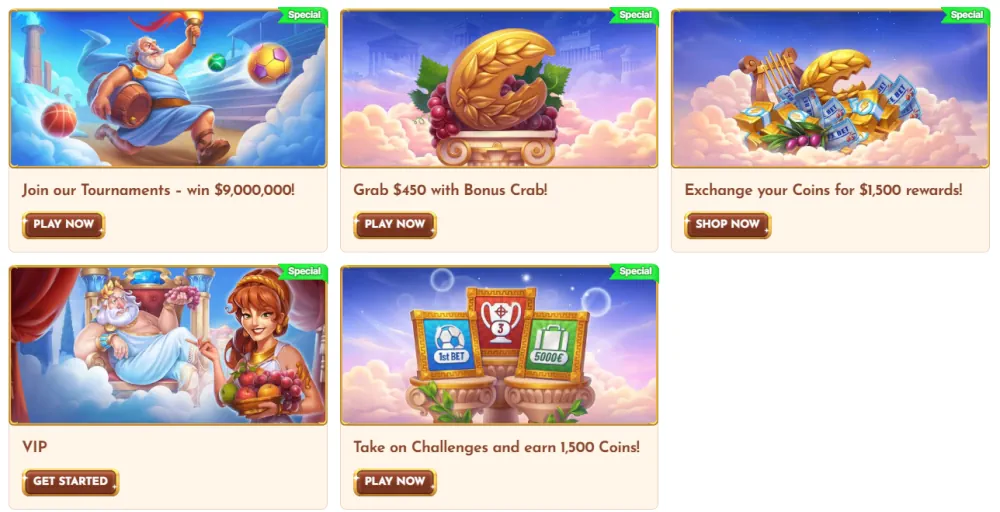 Bet Hall Bonus Crab credits system and exclusive rewards window.